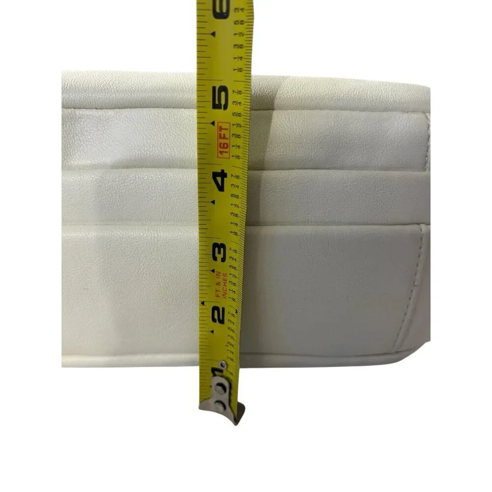 NOS Carryland White Purse Crossbody Bag Vintage w/ Original Tags Zip‎ Close